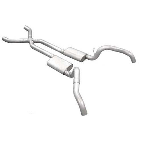 Pypes Performance Exhaust Exhaust System - Street Pro X-Pipe System - Header-Back - 2.5 in Diameter - 2.5 in Tips -