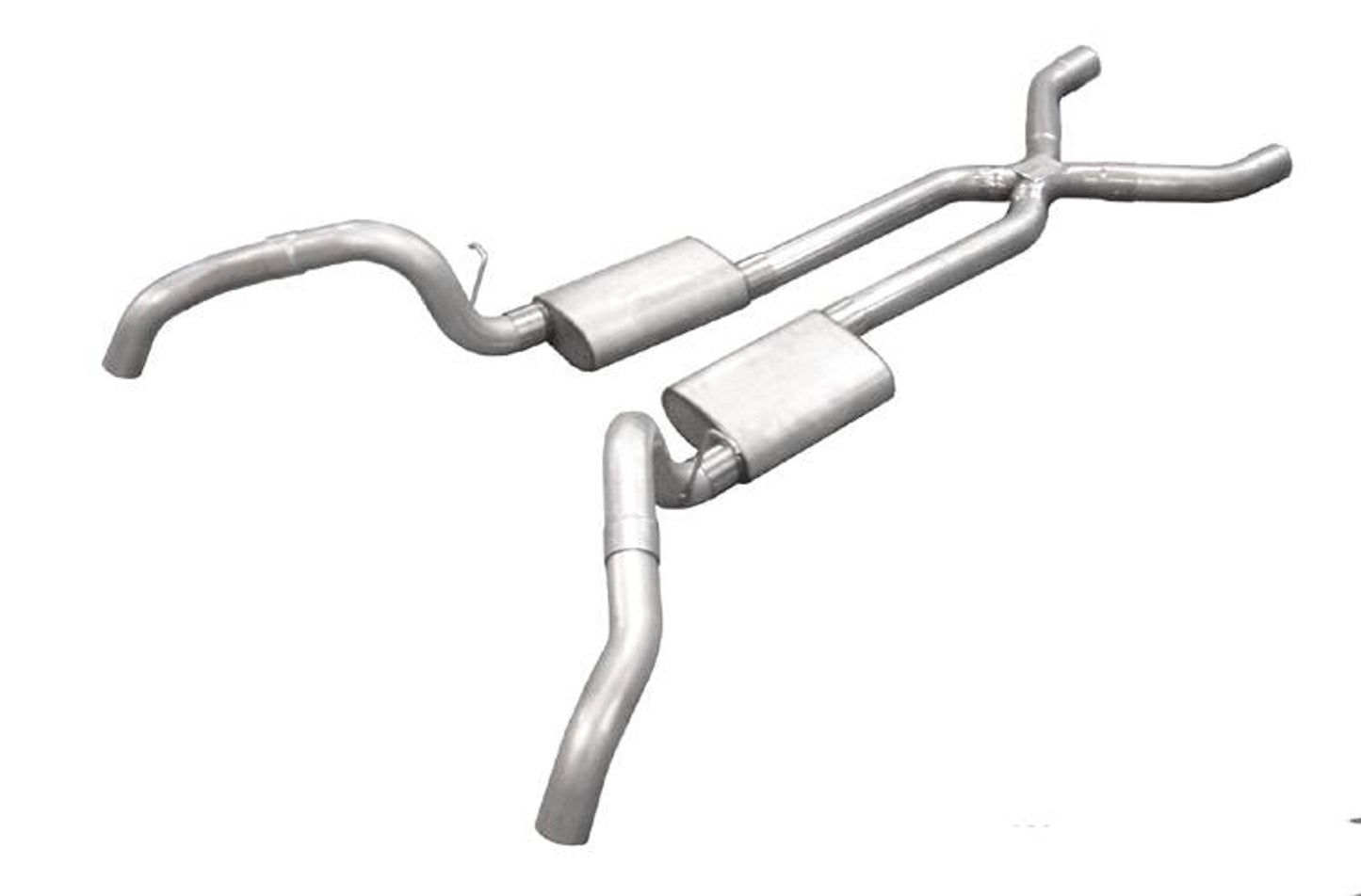 Pypes Performance Exhaust Exhaust System - Turbo Pro X-Pipe System - Header-Back - Dual Rear Exit - 2.5 in Diameter -