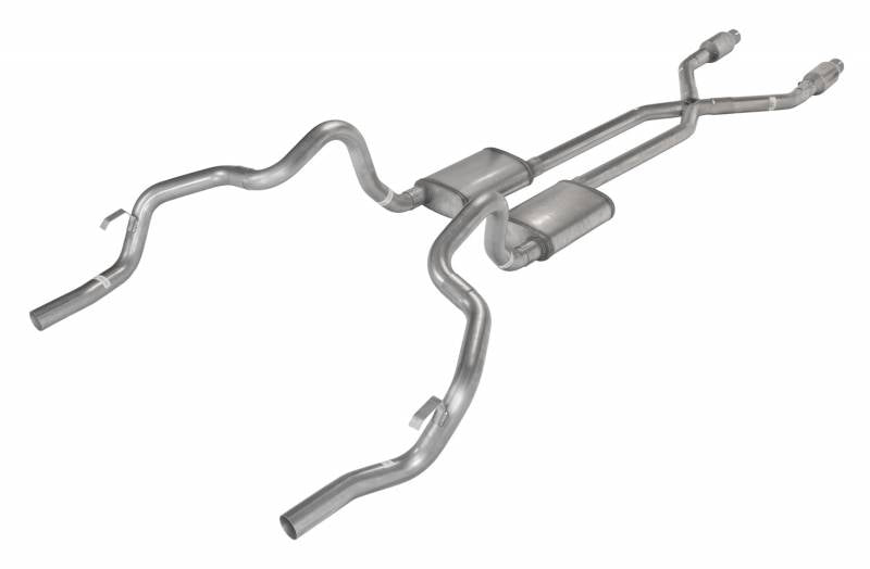 Pypes Performance Exhaust Exhaust System - Street Pro System - Header-Back - 2.5 in Diameter - Stainless - Natural -