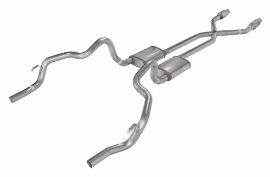 Pypes Performance Exhaust Exhaust System - Street Pro System - Header-Back - 2.5 in Diameter - Stainless - Natural -