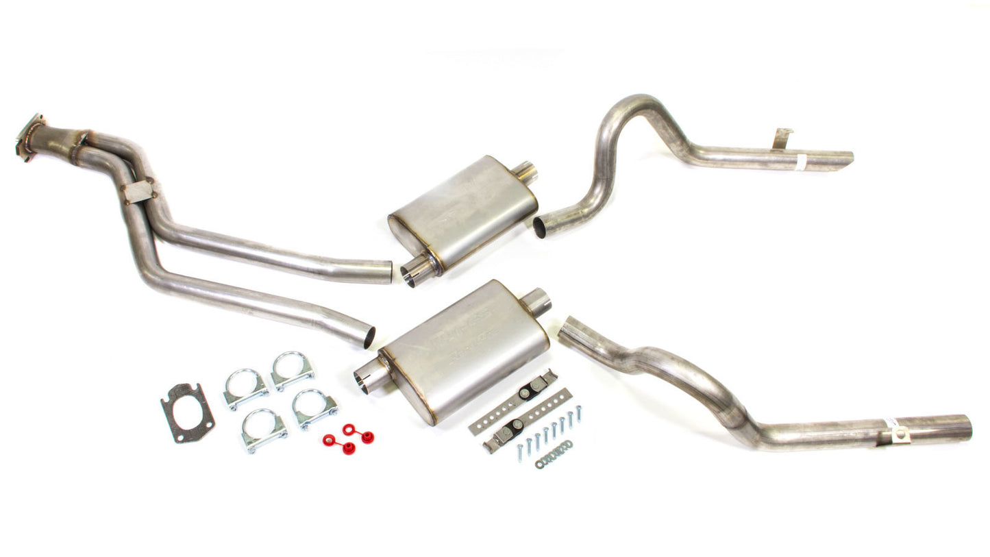 Pypes Performance Exhaust Exhaust System - Race Pro X-Pipe System - Cat-Back - 2.5 in Diameter - 2.5 in Tips -