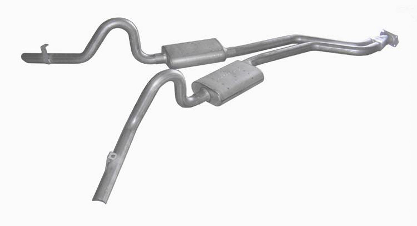 Pypes Performance Exhaust Exhaust System - Turbo Pro - Cat-Back - Dual Rear Exit - 2.5 in Diameter - Stainless -