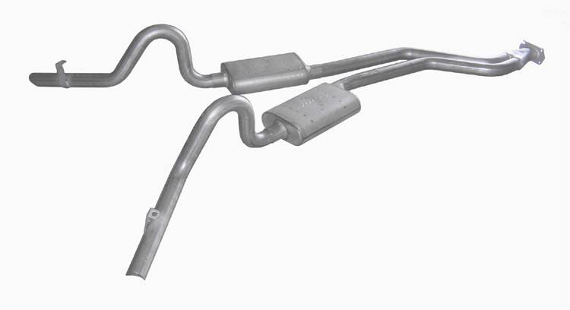 Pypes Performance Exhaust Exhaust System - Turbo Pro - Cat-Back - Dual Rear Exit - 2.5 in Diameter - Stainless -