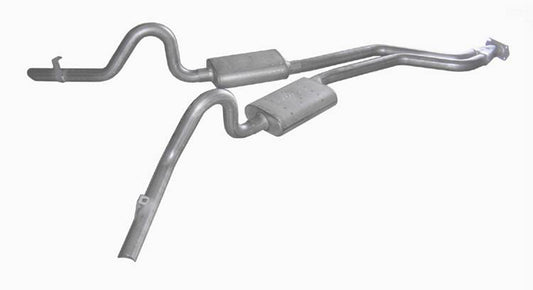 Pypes Performance Exhaust Exhaust System - Turbo Pro - Cat-Back - Dual Rear Exit - 2.5 in Diameter - Stainless -