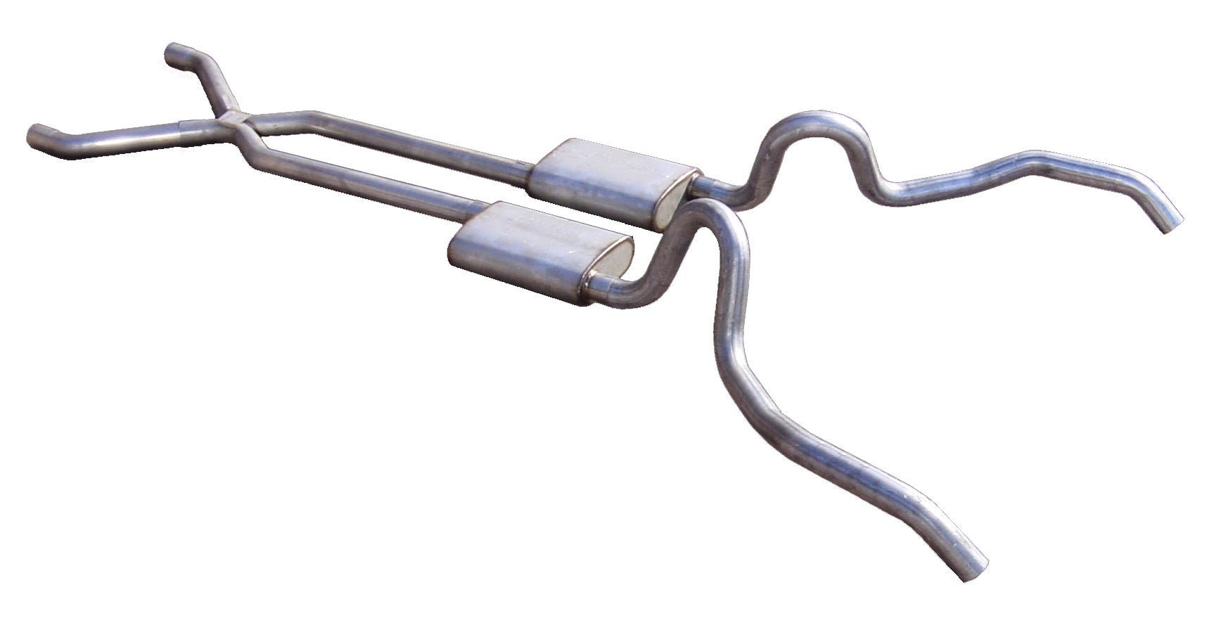 Pypes Performance Exhaust Exhaust System - Race Pro Series - Header-Back - X-Pipe - 2.5 in Diameter - Dual Rear Exit -