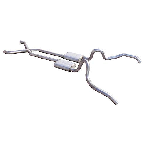 Pypes Performance Exhaust Exhaust System - Street Pro X-Pipe System - Header-Back - 2.5 in Diameter - 2.5 in Tips -