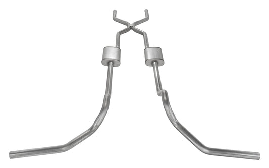 Pypes Performance Exhaust Exhaust System - Race Pro Series - Crossmember-Back - H-Pipe - 2.5 Diameter - Dual Rear Exit