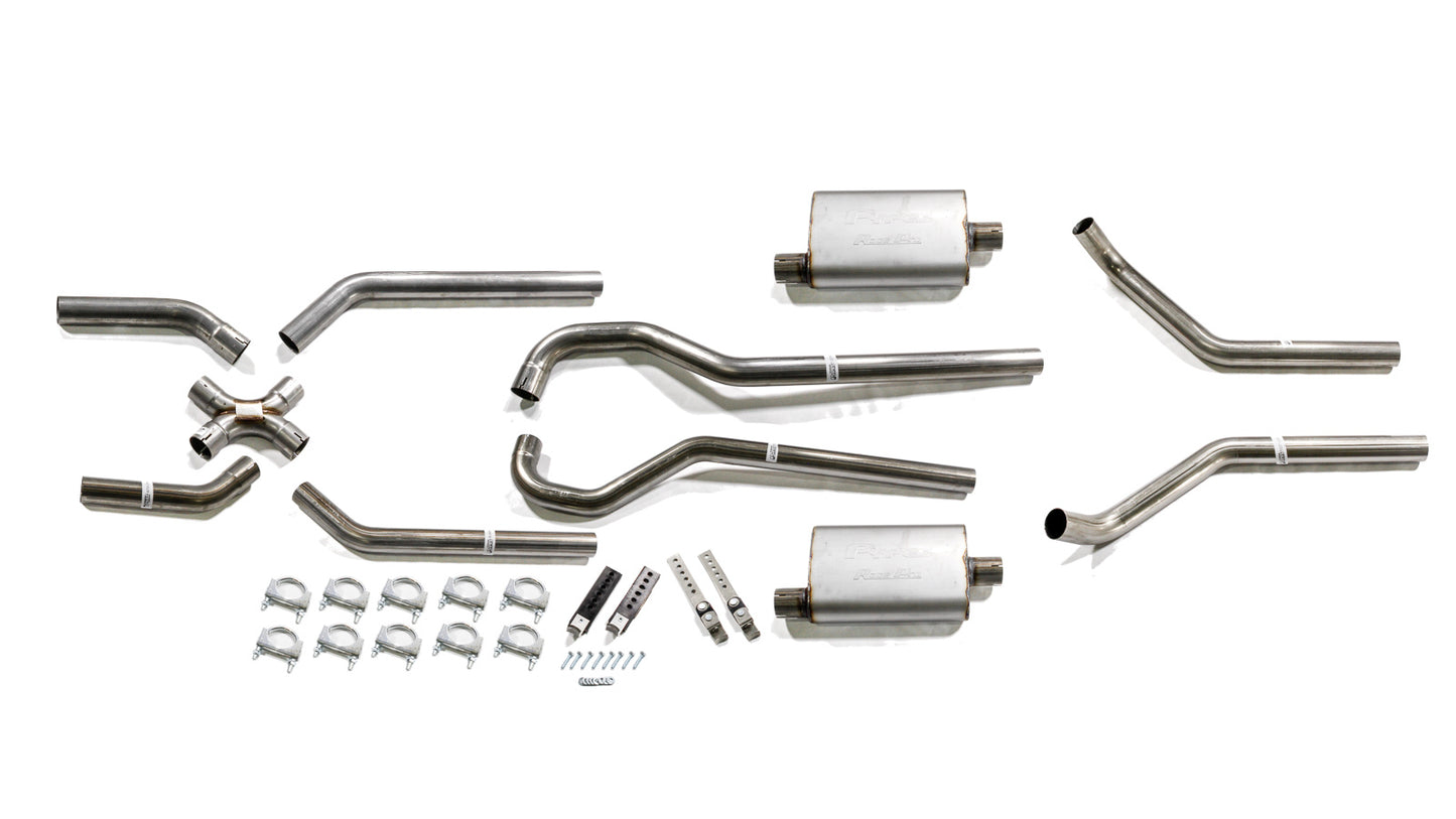 Pypes Performance Exhaust Exhaust System - Street Pro X-Pipe System - Header-Back - 2.5 in Diameter - 2.5 in Tips -
