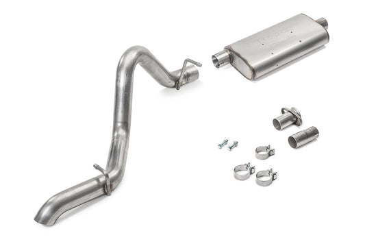Pypes Performance Exhaust Exhaust System - Street Pro - Cat-Back - 2.5 in Diameter - Stainless - Jeep Wrangler TJ