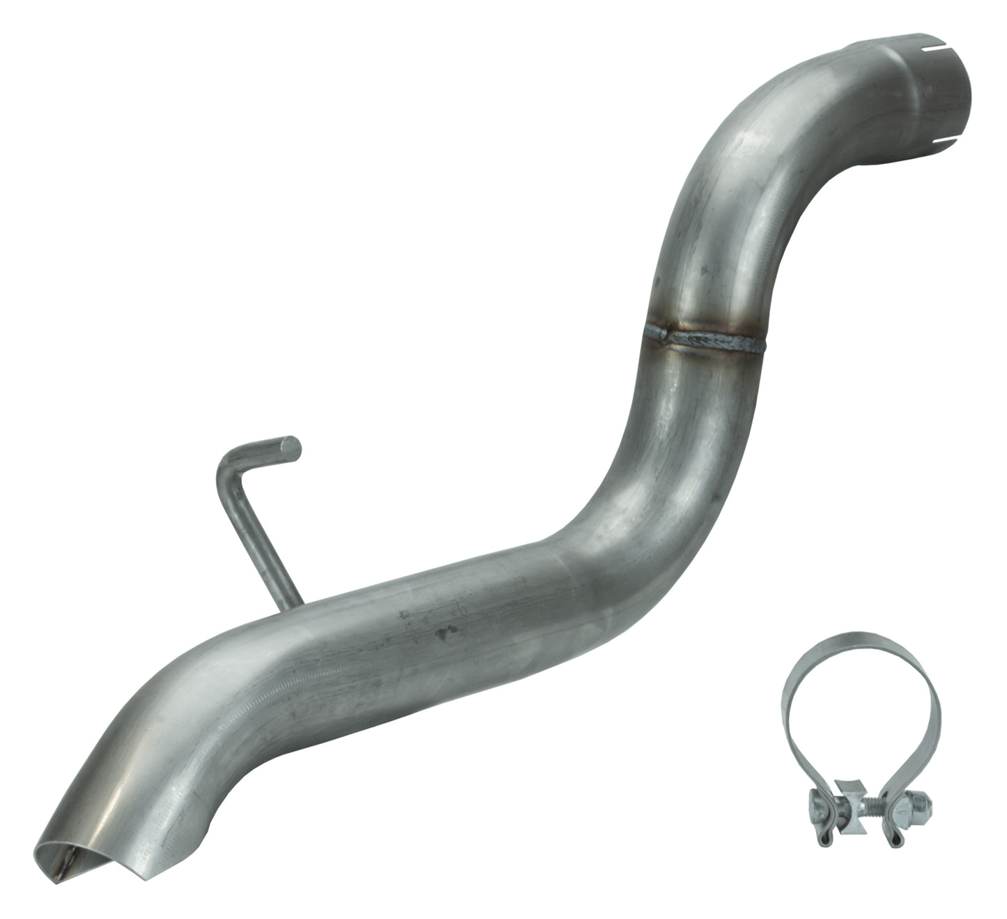 Pypes Performance Exhaust Exhaust Tailpipe - High Ground Clearance - 2.5 in Diameter - Stainless - Natural - Jeep