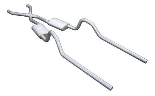 Pypes Performance Exhaust Exhaust System - Header-Back - 2.5 in Diameter - Dual Rear Exit - No Mufflers - No Tips -