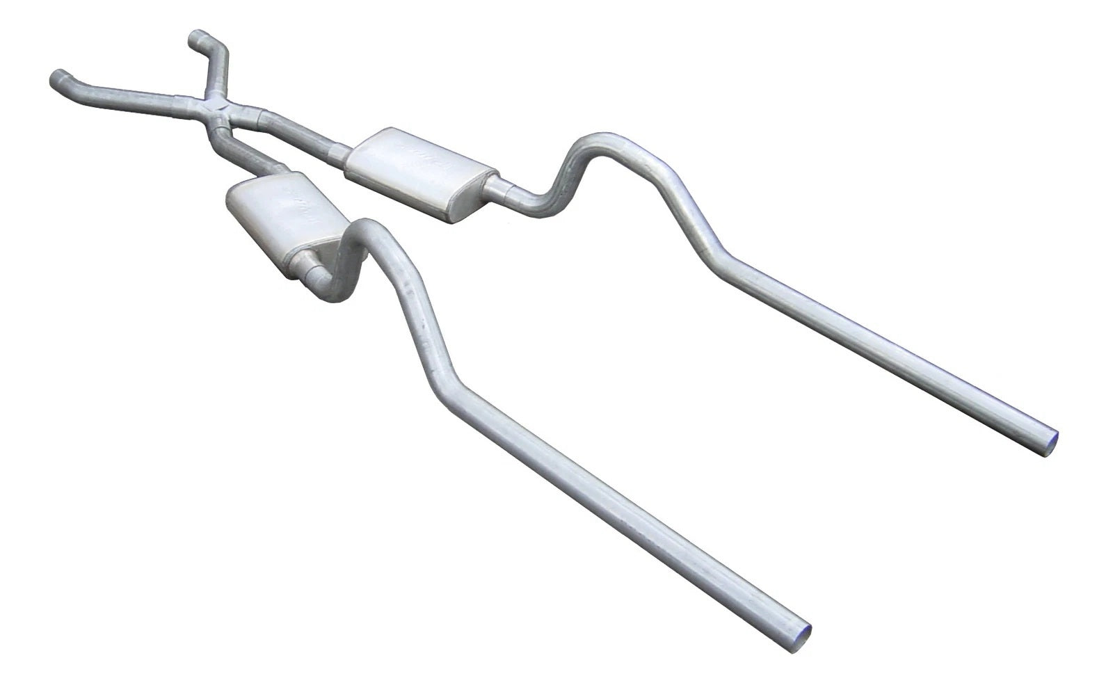 Pypes Performance Exhaust Exhaust System - Header-Back - 2.5 in Diameter - 2.5 in Tailpipe - Stainless - Natural -