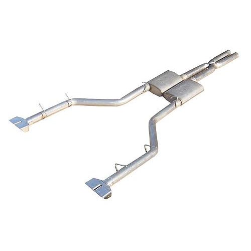 Pypes Performance Exhaust Exhaust System - Street Pro X-Pipe System - Cat-Back - 2.5 in Diameter - Dual Tips -