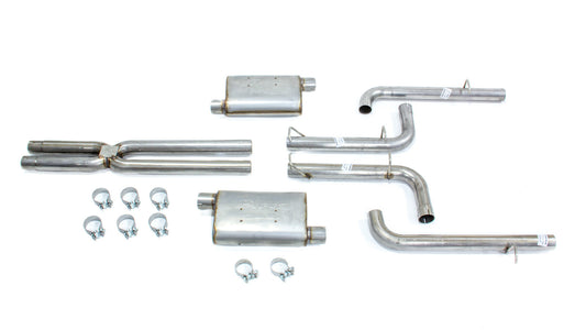 Pypes Performance Exhaust Exhaust System - Street Pro X-Pipe System - Cat-Back - 2.5 in Diameter - 2.5 in Tips -