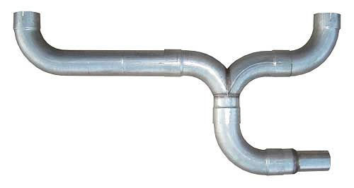 Pypes Performance Exhaust Exhaust Stack Adapter - Dual Stacks - 5 in Diameter - Stainless - Universal - Kit