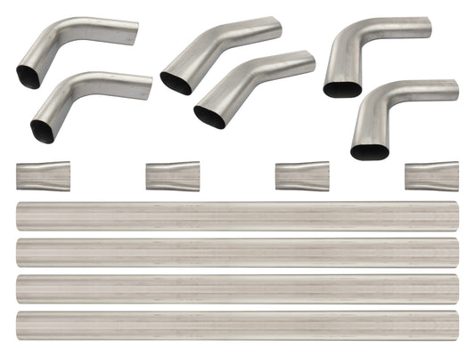 Pypes Performance Exhaust Exhaust Pipe Kit - Builders Kit - 3 in Diameter - 45 Degree Elbow / 90 Degree Elbows - 3 in