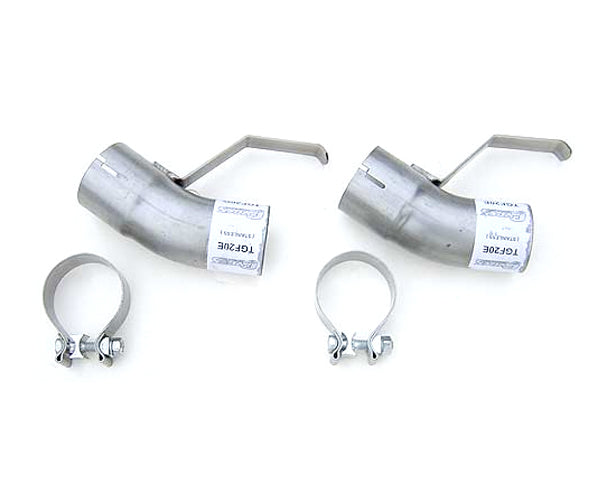 Pypes Performance Exhaust Exhaust Tip Adapters - 2.5 in Diameter - Stainless - Natural - Pypes Splitter Exhaust Tips -