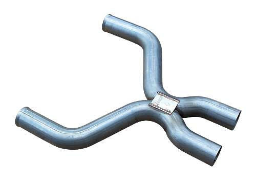 Pypes Performance Exhaust Exhaust X-Pipe - After-Cat - 3 in Diameter - Stainless - Natural - Ford Coyote - Ford
