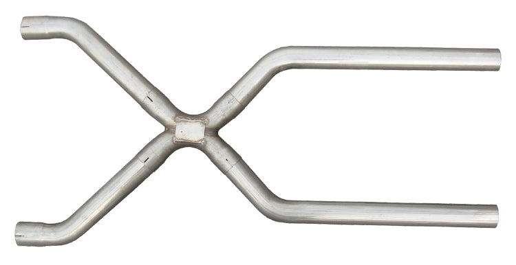 Pypes Performance Exhaust Exhaust X-Pipe - Off-Road - 3.5 in Diameter - Stainless - Natural - Universal - Each