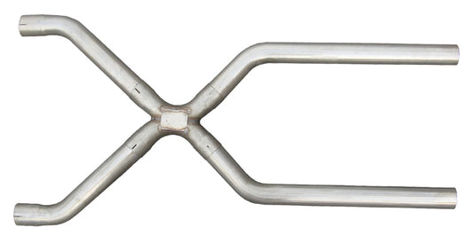 Pypes Performance Exhaust Exhaust X-Pipe - Off-Road - 3.5 in Diameter - Stainless - Natural - Universal - Each