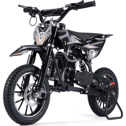 MotoTec Pioneer 49cc 2-Stroke Kids Gas Dirt Bike Black - view 6