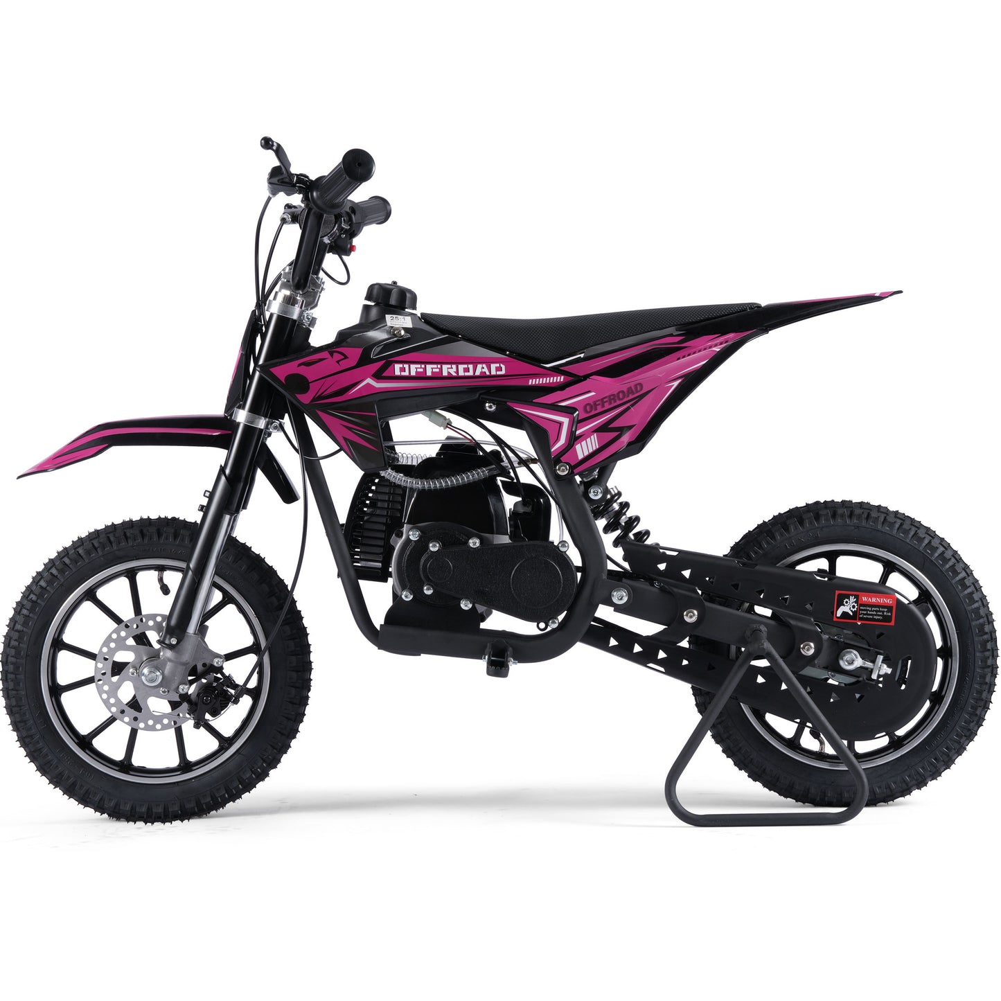 MotoTec Pioneer 49cc 2-Stroke Kids Gas Dirt Bike Pink - view 5