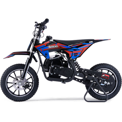 MotoTec Pioneer 49cc 2-Stroke Kids Gas Dirt Bike Red - view 5