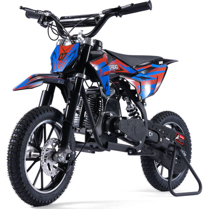 MotoTec Pioneer 49cc 2-Stroke Kids Gas Dirt Bike Red - view 6