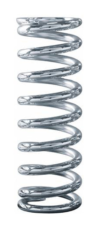 Qa1 Coil Spring - Coil-Over - 2.5 in ID - 12 in Length - 225 lb/in Spring Rate - Steel - Chrome - Each