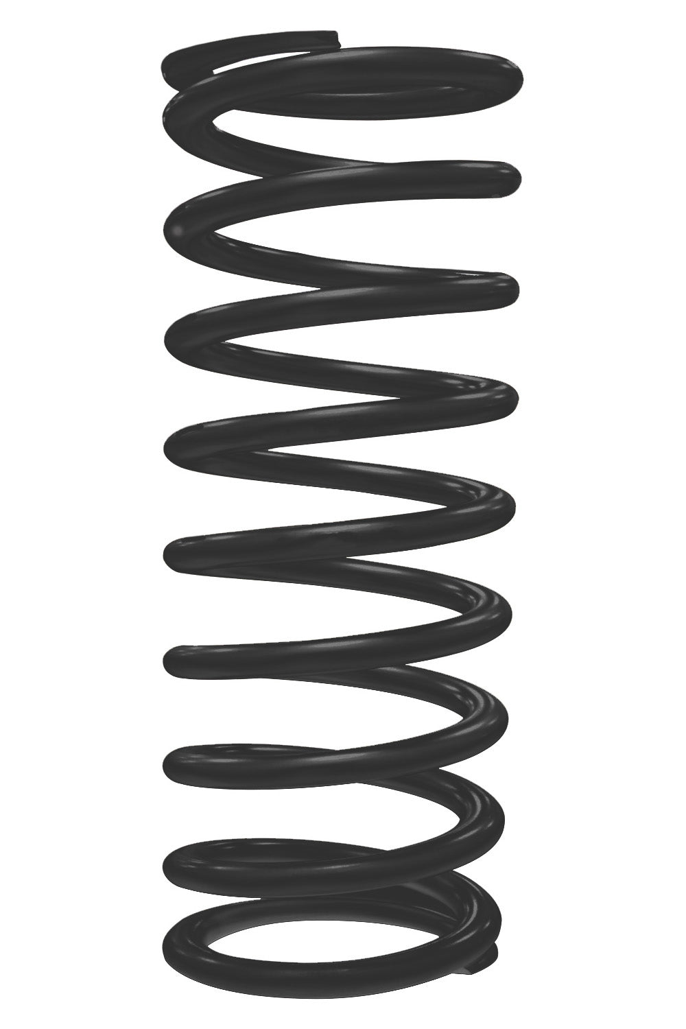 Qa1 Coil Spring - High Travel - Coil-Over - 2.5 in ID - 12 in Length - 150 lb/in Spring Rate - Steel - Black Powder