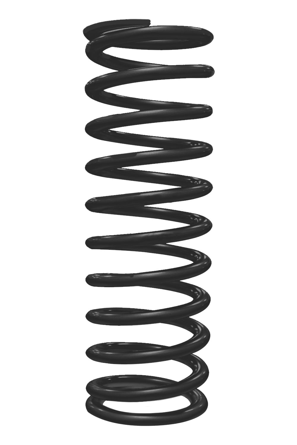 Qa1 Coil Spring - High Travel - Coil-Over - 2.5 in ID - 14 in Length - 200 lb/in Spring Rate - Steel - Black Powder