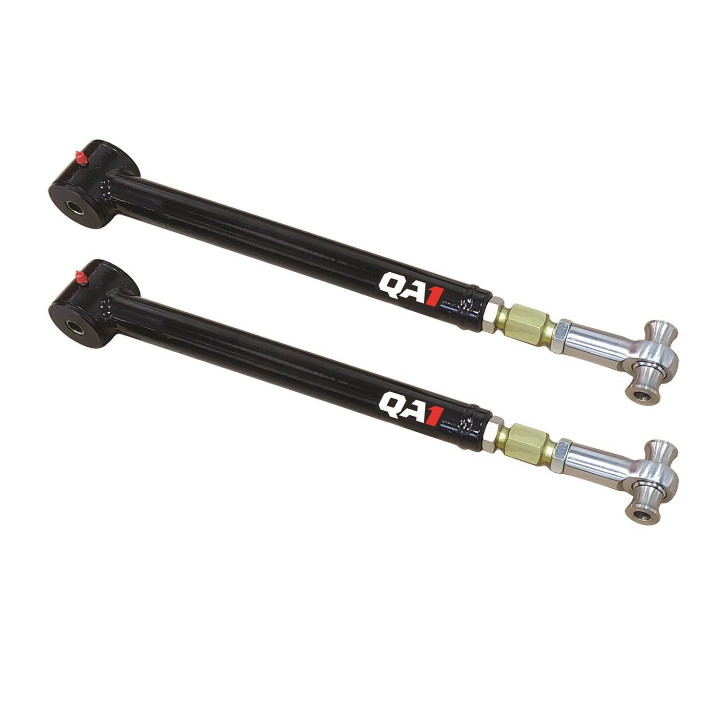 Qa1 Trailing Arm - Rear - Lower - Tubular - Greasable - Polyurethane Bushings - Steel - Black Powder Coat - GM B-Body