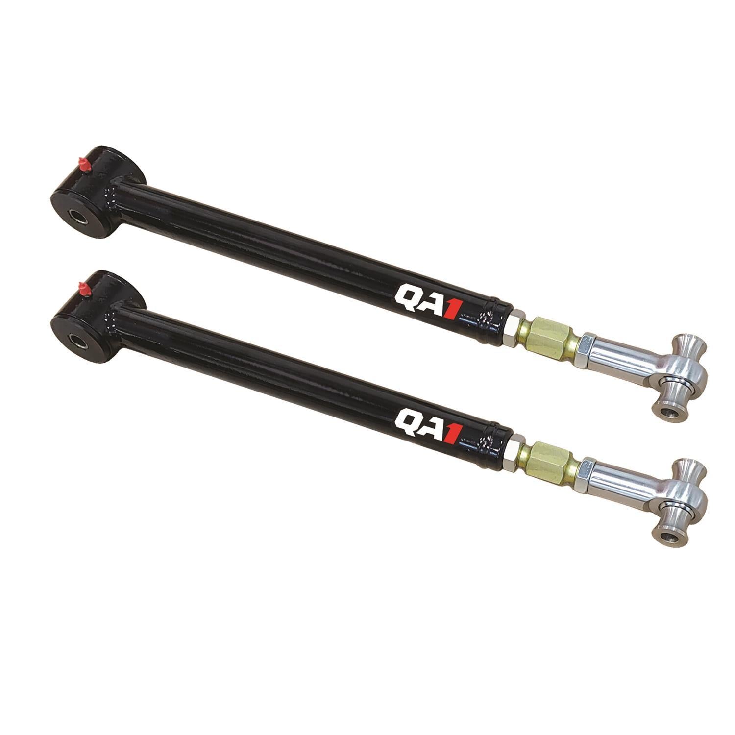 Qa1 Trailing Arm - Rear - Lower - Tubular - Greasable - Polyurethane Bushings - Steel - Black Powder Coat - GM B-Body