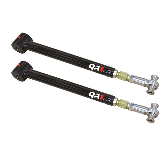 Qa1 Trailing Arm - Rear - Lower - Tubular - Greasable - Polyurethane Bushings - Steel - Black Powder Coat - GM B-Body