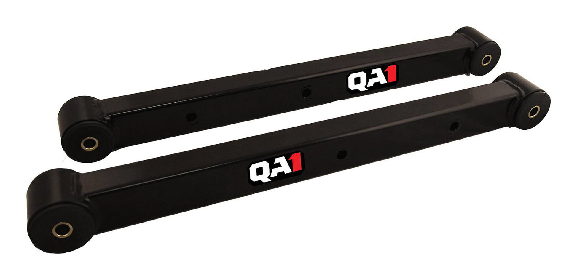 Qa1 Trailing Arm - Rear - Lower - Tubular - Greasable - Polyurethane Bushings - Steel - Black Powder Coat - GM A-Body