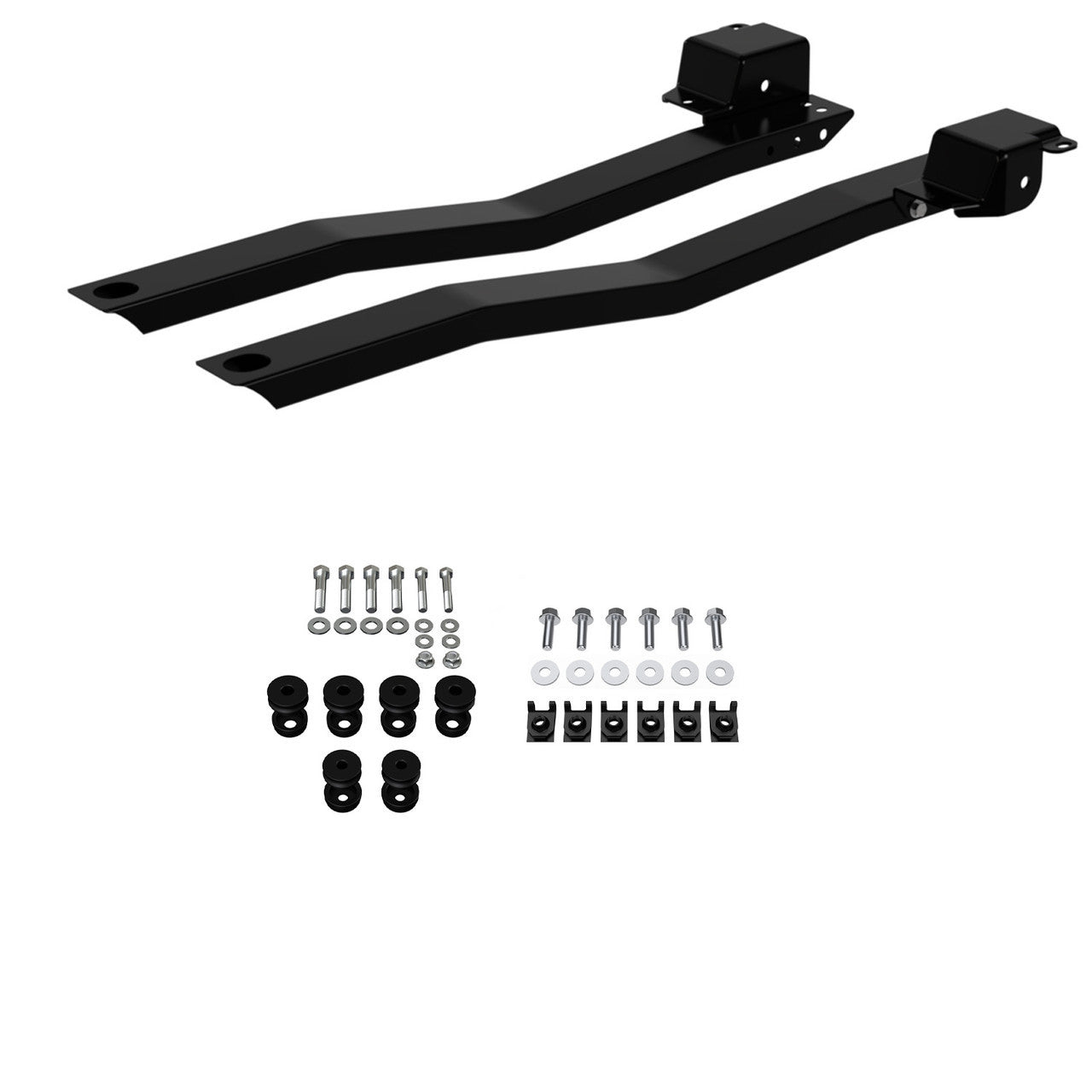 Qa1 Subframe Connectors - Bolt-On - Steel - Black Powder Coat - GM X-Body 1968-72 - Pair