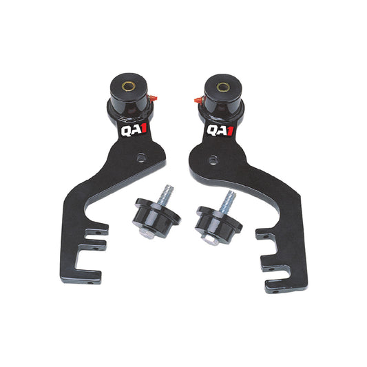 Qa1 Traction Bars - Anti-Hop - Bolt-On - Graphite / Polyurethane Bushings - Steel - Black Powder Coat - GM A-Body