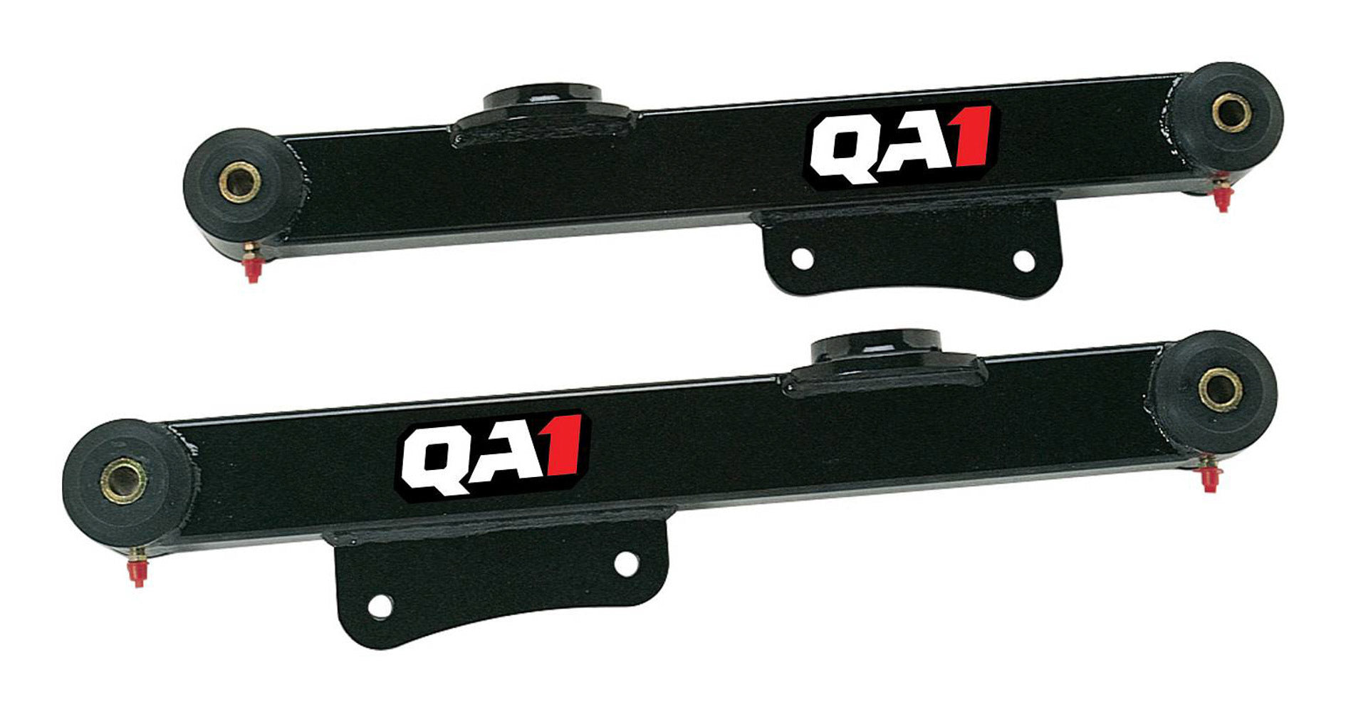 Qa1 Trailing Arm - Rear - Lower - Rectangular Tubing - Greasable - Polyurethane Bushing - Steel - Black Powder Coat -