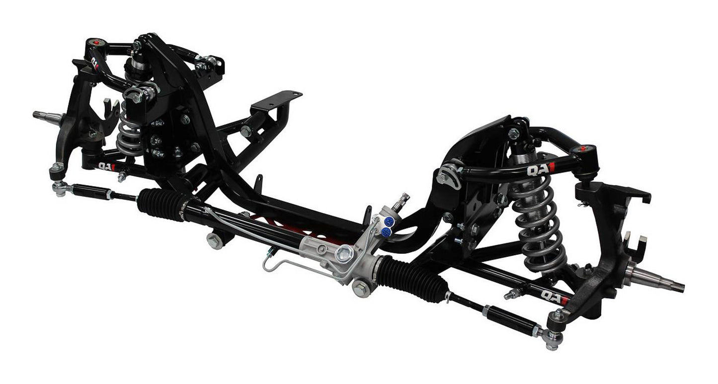 Qa1 Front Suspension Kit - Coil-Over Conversion - Single Adjustable - Narrowed 3.75 in - 3-5 in Drop - 500 lb/in
