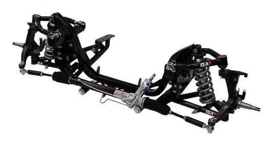Qa1 Front Suspension Kit - Coil-Over Conversion - Single Adjustable - Narrowed 3.75 in - 3-5 in Drop - 500 lb/in
