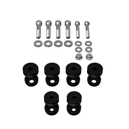 Qa1 Body Mount Kit - Mounts / Hardware Included - Aluminum - Black Anodized - GM F-Body 1967-69 - Kit