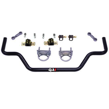 Qa1 Sway bar - Rear - 0.875 in Diameter - End Links / Hardware / Greasable Polyurethane Bushings - Steel - Black