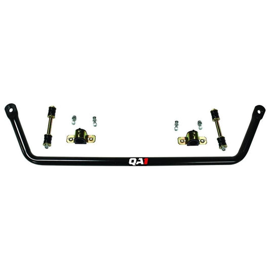 Qa1 Sway Bar - Front - 1.125 in Diameter - End Links / Hardware / Greasable Polyurethane Bushings - Chromoly - Black