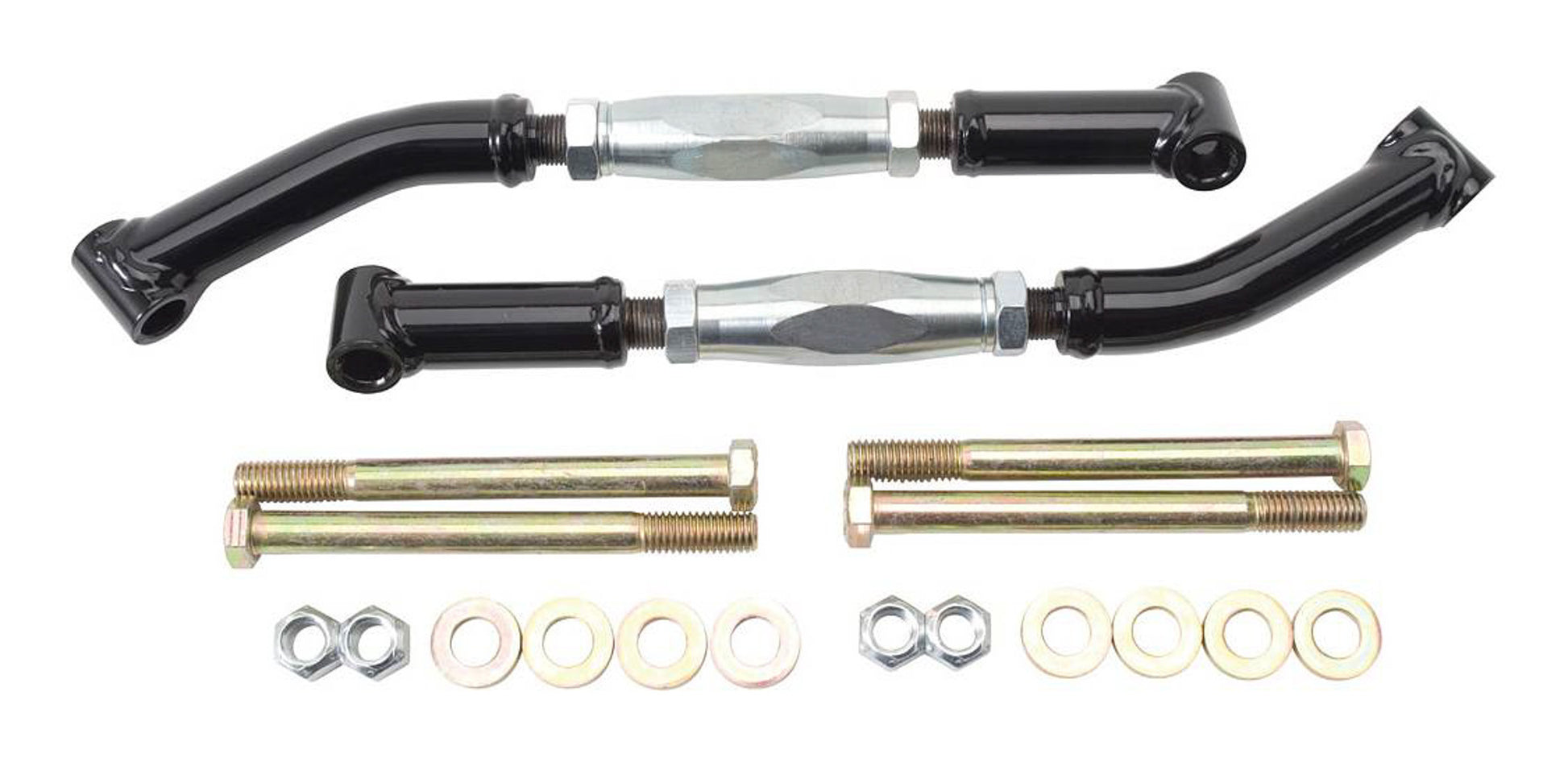 Qa1 Trailing Arm Brace - Tubular - Adjustable - Steel - Black Powder Coat - GM A-Body / G-Body 1978-88 - Pair