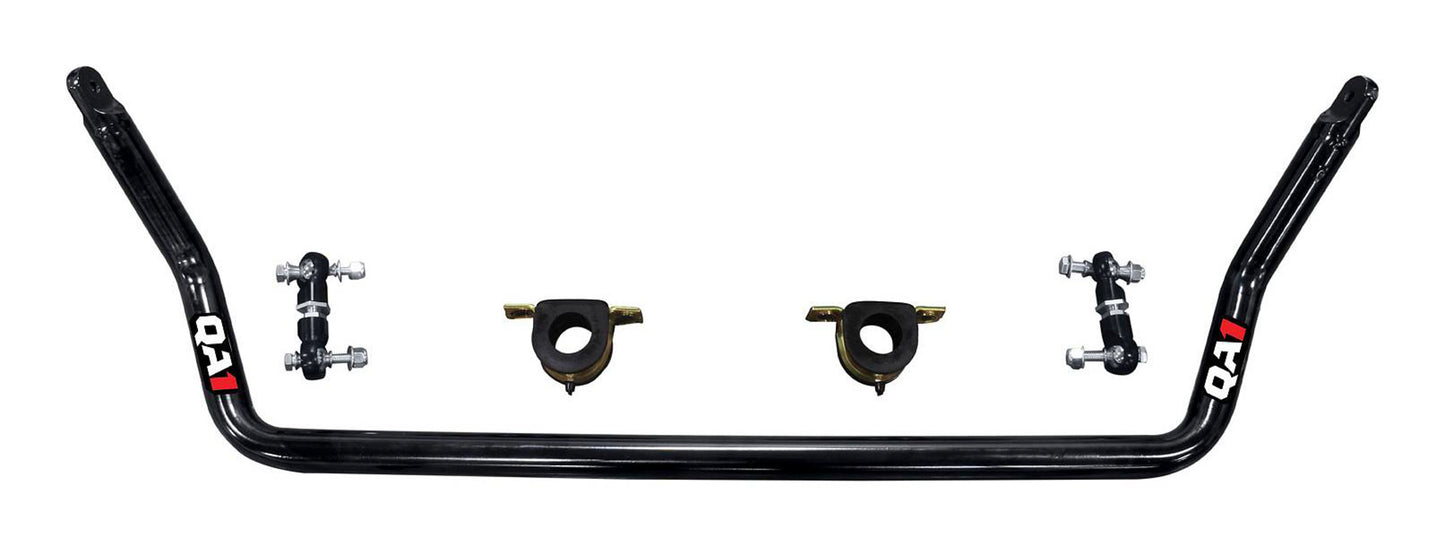 Qa1 Sway Bar - Front - 1.375 in Diameter - End Links / Hardware / Greasable Polyurethane Bushings - Chromoly - Black