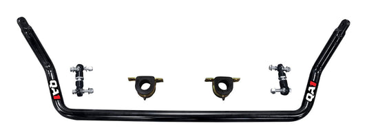 Qa1 Sway Bar - Front - 1.375 in Diameter - End Links / Hardware / Greasable Polyurethane Bushings - Chromoly - Black