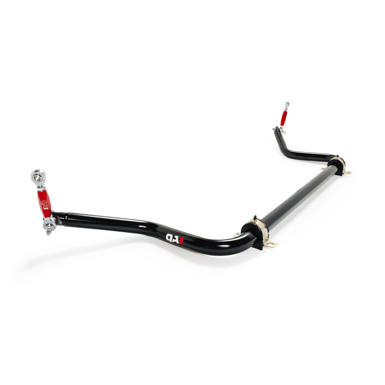 Qa1 Sway Bar - Front - 1.5 in Diameter - Brackets / End Links / Greasable Polyurethane Bushings - Steel - Black Powder