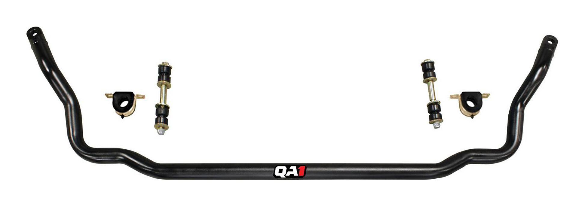 Qa1 Sway Bar - Front - 1.375 in Diameter - Brackets / End Links / Greasable Polyurethane Bushings - Steel - Black