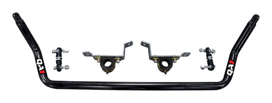 Qa1 Sway Bar - Front - 1.375 in Diameter - End Links / Hardware / Greasable Polyurethane Bushings - Chromoly - Black