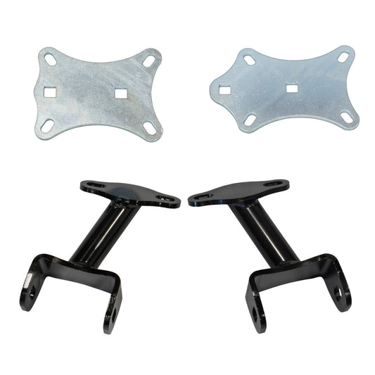 Qa1 Motor Mount - Bolt-On - Steel - Black Powder Coat - GM LS-Series - GM Fullsize Truck 1963-87 - Kit